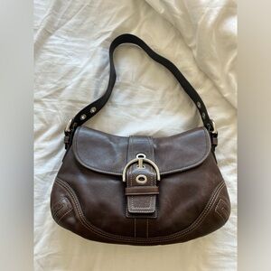 COACH Soho Dark Brown Leather Bag